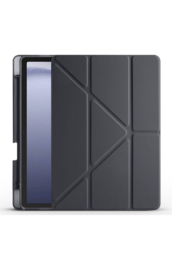 Samsung Galaxy Tab A9 Uyumlu Kılıf Zore Tri Folding Kalem Bölmeli Standlı Kılıf