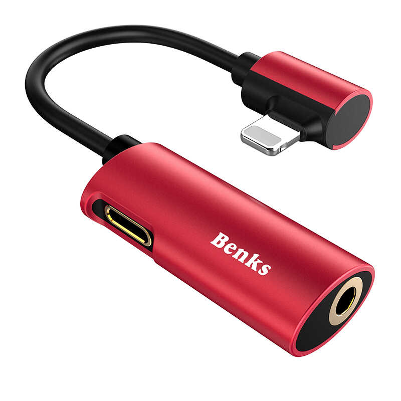 [RNZ-TA25502] Benks U40 2 in 1 Lightning Audio Adaptör (Siyah)