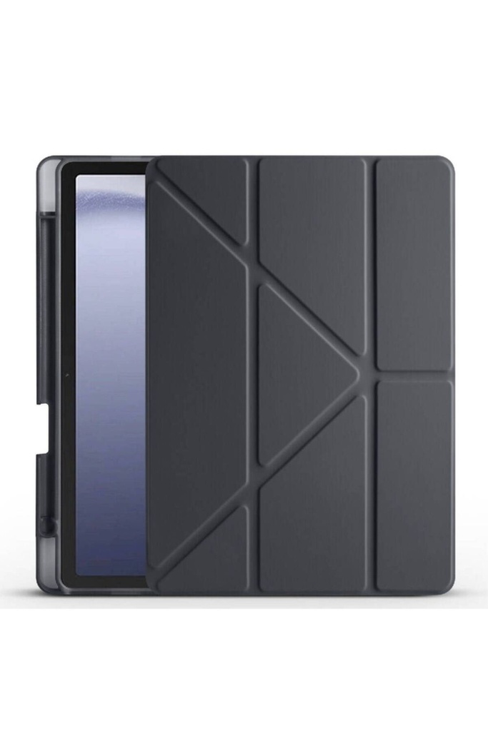 Samsung Galaxy Tab A9 Plus Uyumlu Kılıf Zore Tri Folding Kalem Bölmeli Standlı Kılıf