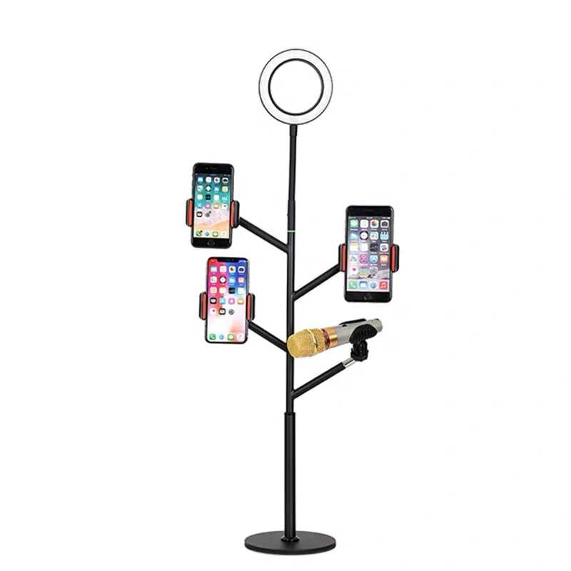 [RNZ-TA38355] Zore Professional Live Stream Işıklı Telefon Tutucu Ring Light