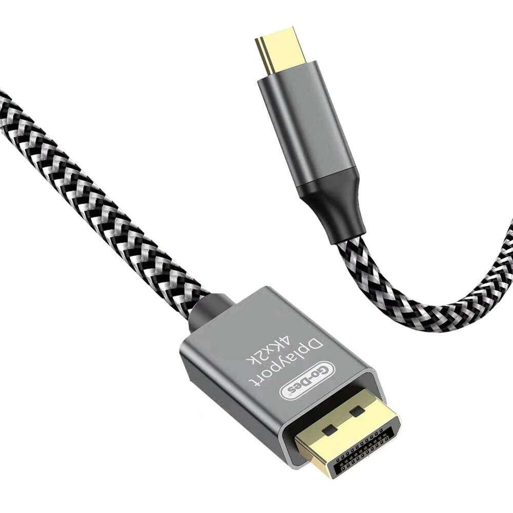 [RNZ-TA98660] Go Des GD-HM826 Ultra HD 8K@60Hz Type-C to Display Port Kablo 1.8M