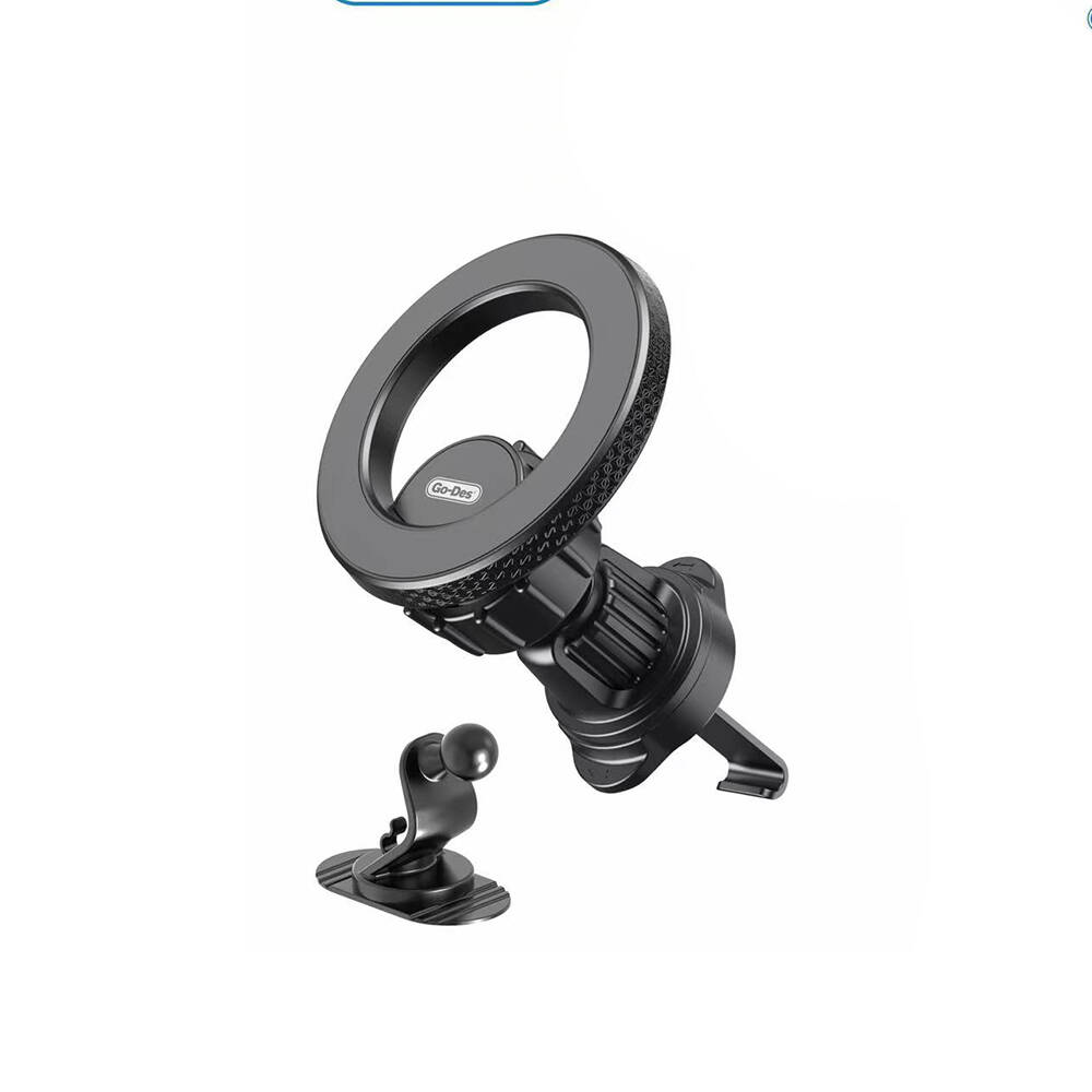 [RNZ-TA98659] Go Des GD-HD318 M-safe Magnetik 360° Dönebilen 2in1 Havalandırma ve Düz Zemin Telefon Tutucu