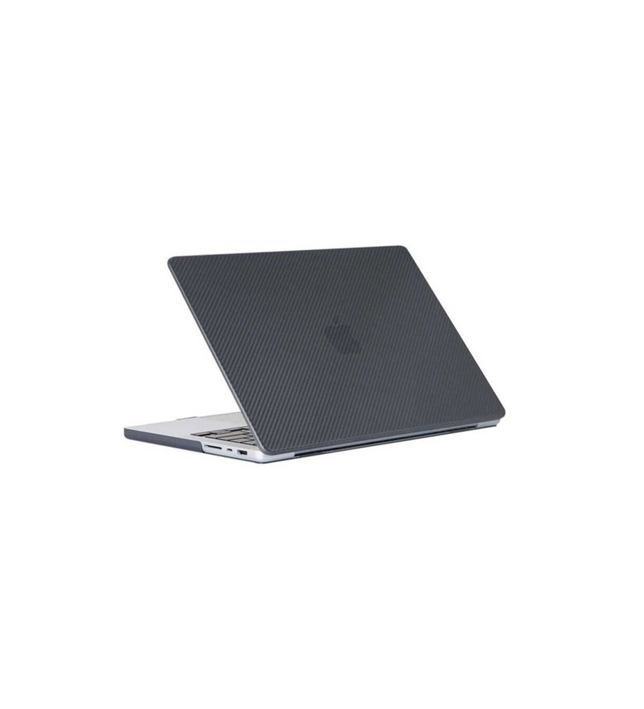 Apple Macbook 14.2' 2021 Uyumlu A2442 Zore MSoft Carbon Fiber Tasarımlı Kapak