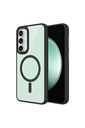 Samsung Galaxy S23 FE Uyumlu Kılıf Wireless Şarj Özellikli Zore Krom M-safe Silikon Kapak