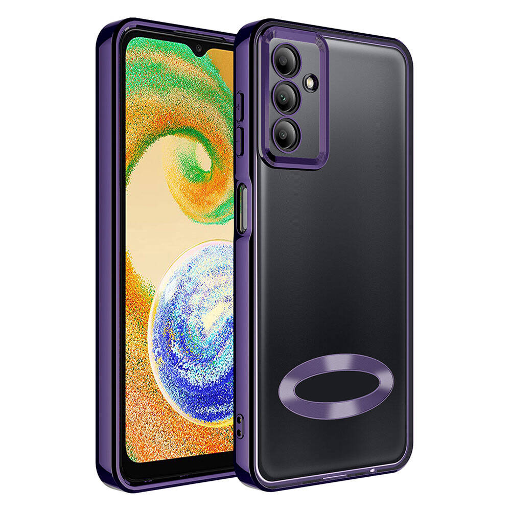 Samsung Galaxy A05S Uyumlu Kılıf Kamera Korumalı Logo Gösteren Zore Omega Kapak