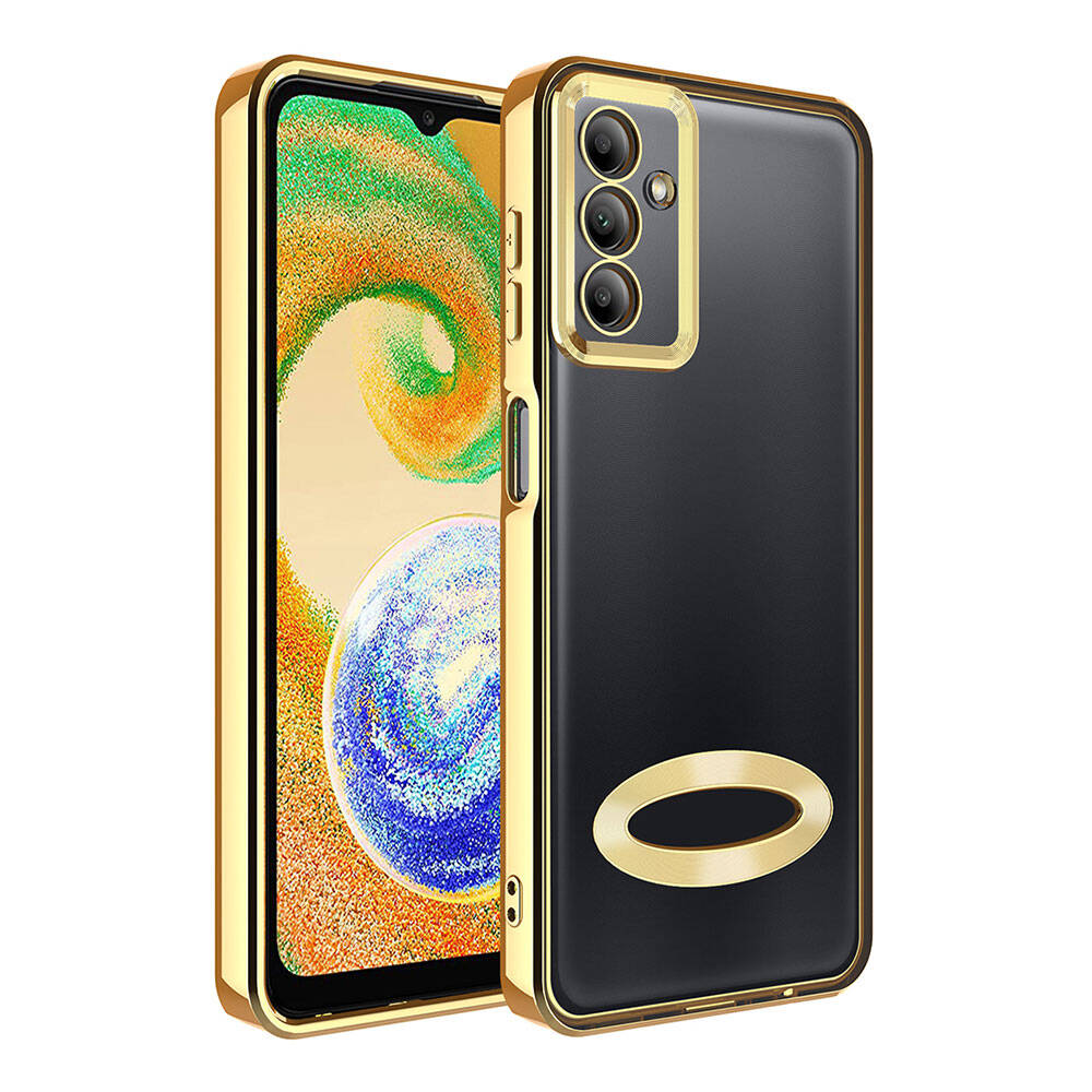 Samsung Galaxy A05S Uyumlu Kılıf Kamera Korumalı Logo Gösteren Zore Omega Kapak
