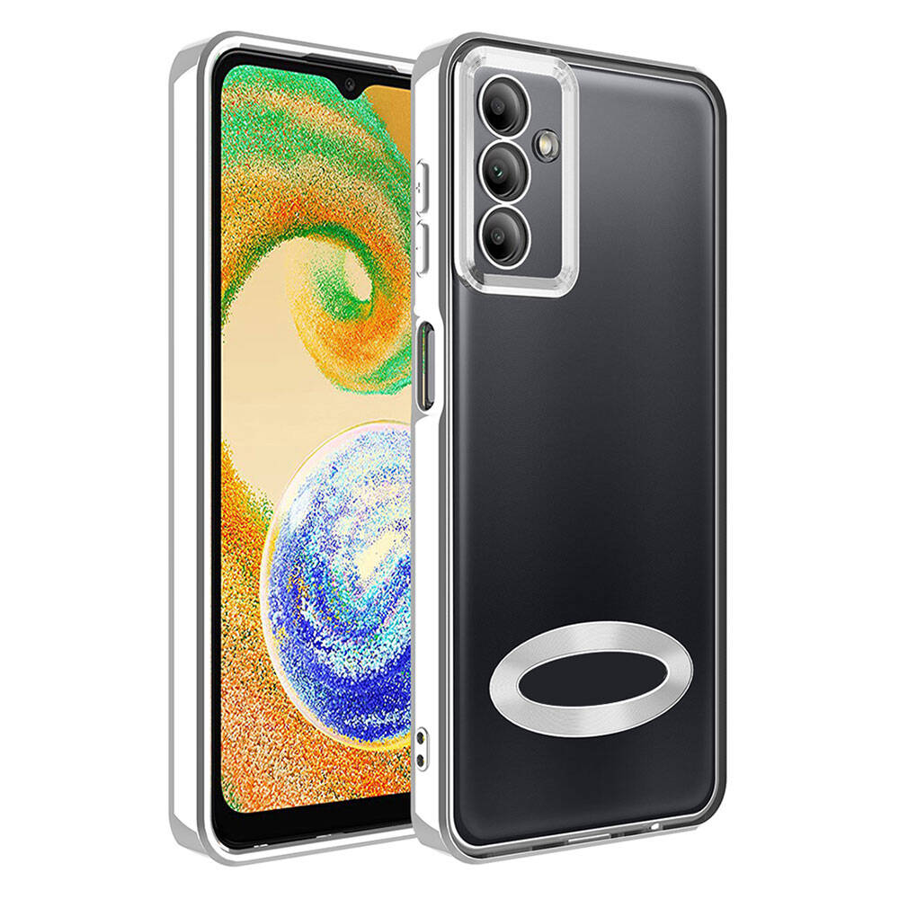 Samsung Galaxy A05S Uyumlu Kılıf Kamera Korumalı Logo Gösteren Zore Omega Kapak