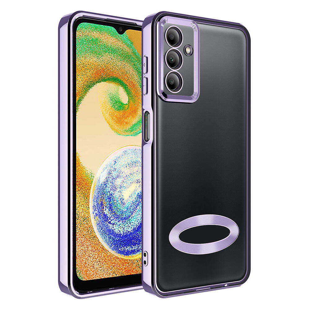 Samsung Galaxy A05S Uyumlu Kılıf Kamera Korumalı Logo Gösteren Zore Omega Kapak
