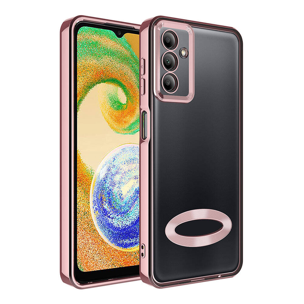 Samsung Galaxy A05S Uyumlu Kılıf Kamera Korumalı Logo Gösteren Zore Omega Kapak