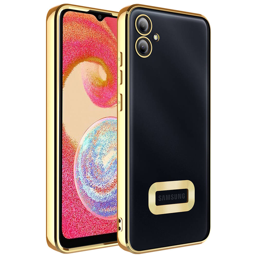 Samsung Galaxy A05 Uyumlu Kılıf Kamera Korumalı Logo Gösteren Zore Omega Kapak