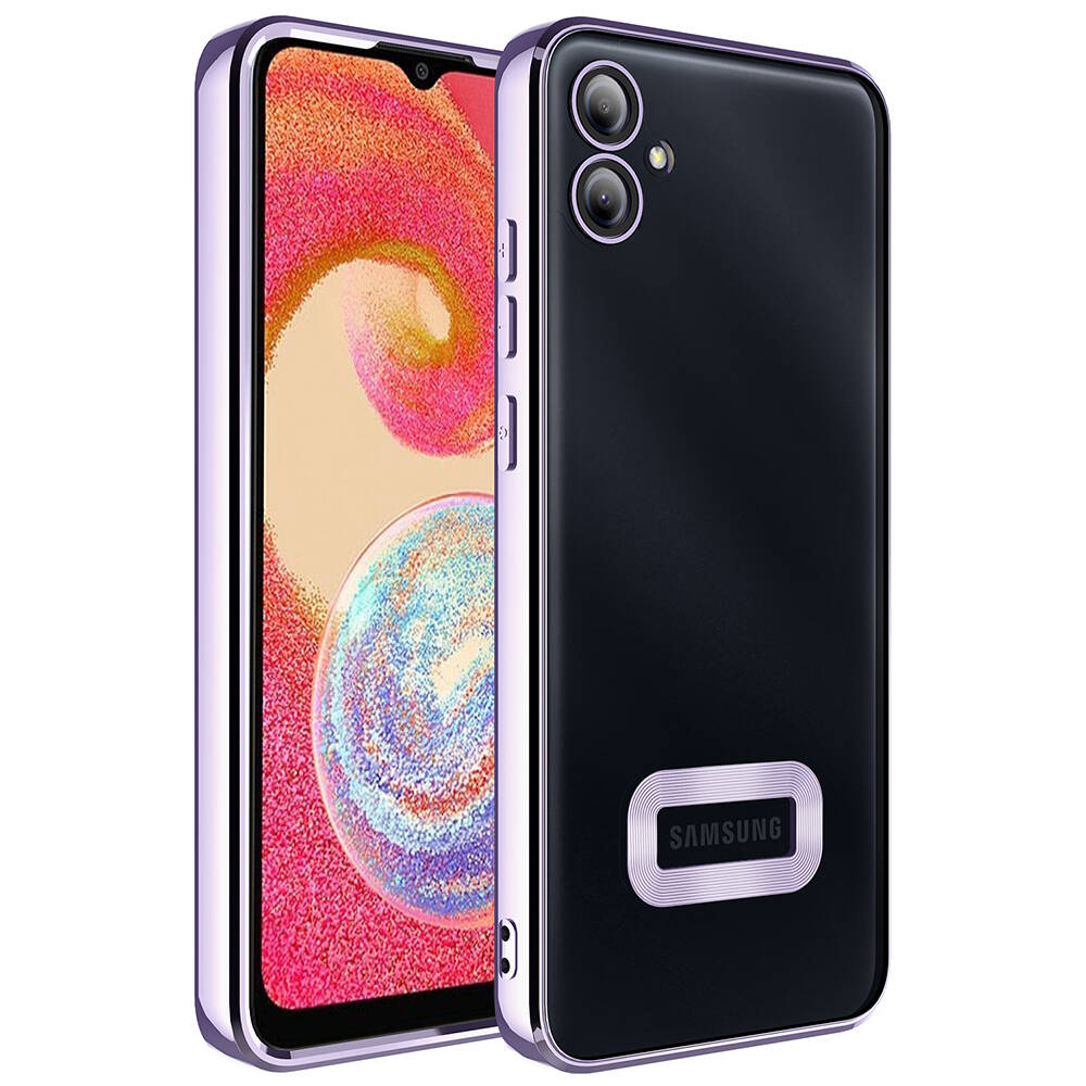 Samsung Galaxy A05 Uyumlu Kılıf Kamera Korumalı Logo Gösteren Zore Omega Kapak