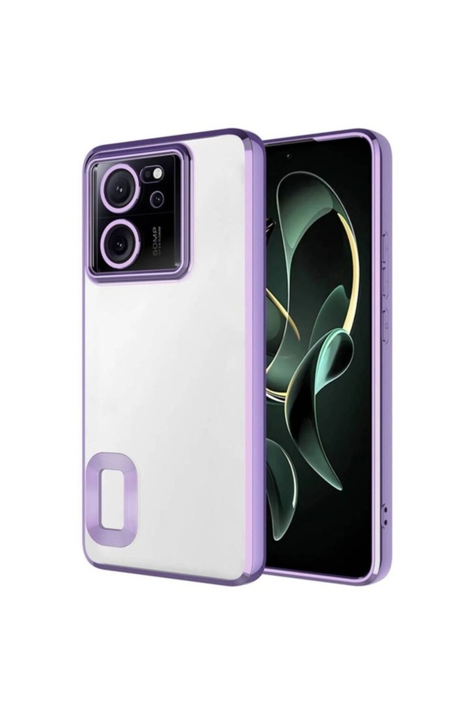 Xiaomi Mi 13T Pro Uyumlu Kılıf Kamera Korumalı Logo Gösteren Zore Omega Kapak