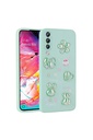 Samsung Galaxy A70 Uyumlu Kılıf Kabartma Figürlü Parlak Zore Toys Silikon Kapak