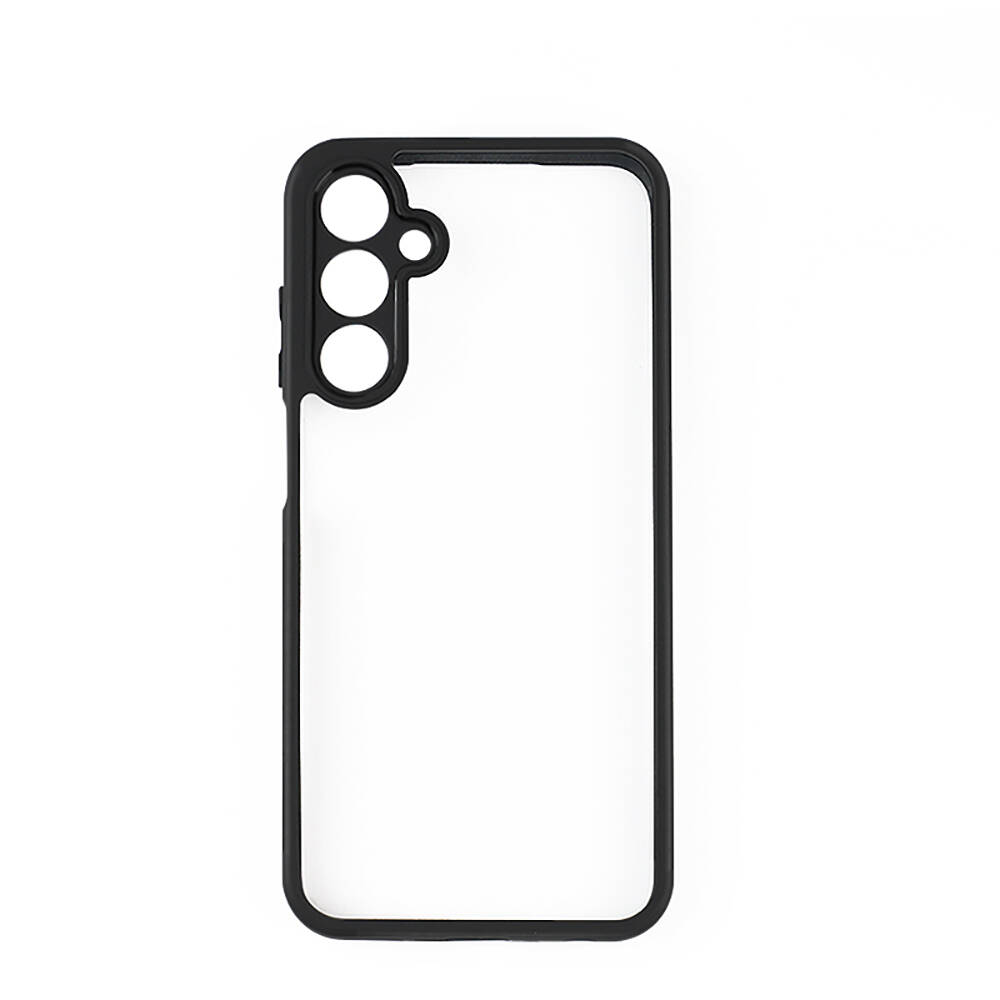 [RNZ-TA98538] Samsung Galaxy A15 Uyumlu Kılıf Kamera Korumalı Şeffaf Arka Yüzey Zore New Roll Kapak