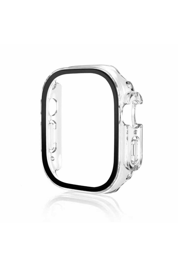 Apple Watch Ultra 49mm Uyumlu Şeffaf Kasa ve Ekran Koruyucu Zore Watch Gard 21