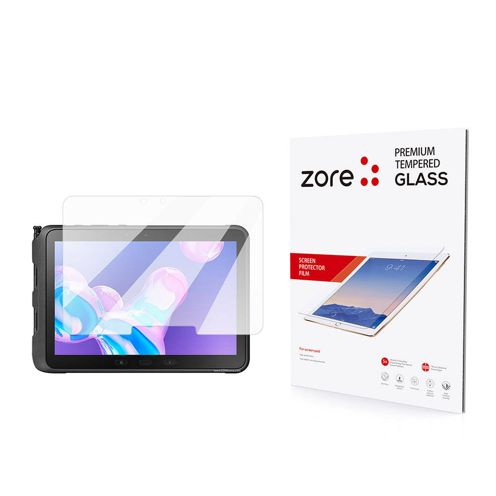 [RNZ-TA98571] Samsung Galaxy Tab Active 4 Pro T630 Uyumlu Zore Tablet Temperli Cam Ekran Koruyucu