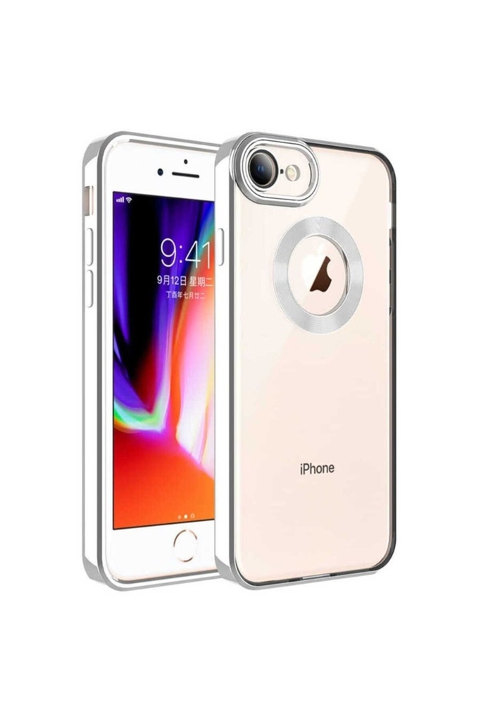 Apple iPhone SE 2020 Uyumlu Kılıf Kamera Korumalı Logo Gösteren Zore Omega Kapak