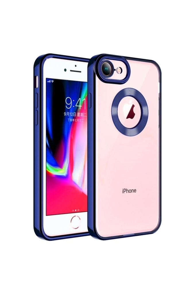 Apple iPhone SE 2020 Uyumlu Kılıf Kamera Korumalı Logo Gösteren Zore Omega Kapak