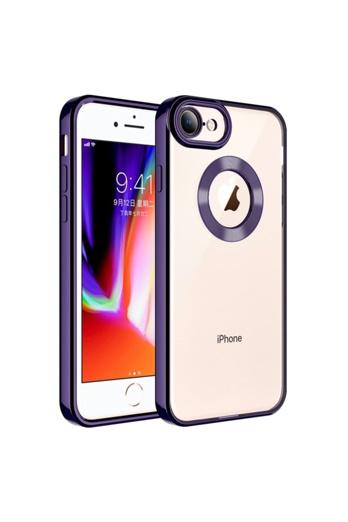 Apple iPhone SE 2022 Uyumlu Kılıf Kamera Korumalı Logo Gösteren Zore Omega Kapak