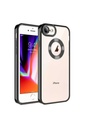 Apple iPhone SE 2022 Uyumlu Kılıf Kamera Korumalı Logo Gösteren Zore Omega Kapak