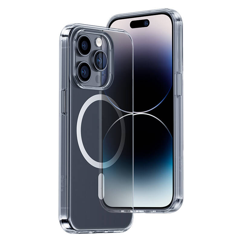 [RNZ-TA96033] Apple iPhone 14 Pro Uyumlu Kılıf M-safe Şarj Özellikli Benks 1.8mm Ultra İnce Şeffaf Kapak