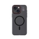 Apple iPhone 15 Uyumlu Kılıf M-safe Şarj Özellikli Standlı Metal Kamera Çerçeveli Mat Recci Glaze Serisi Kapak
