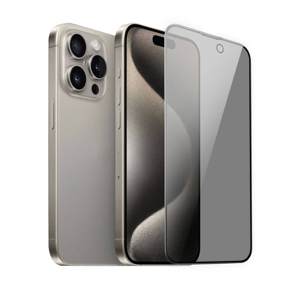 [RNZ-TA95250] Apple iPhone 15 Pro Uyumlu Wiwu iPrivacy HD Anti-Peep Ekran Koruyucu
