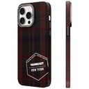Apple iPhone 14 Pro Uyumlu Kılıf Ekose Desenli Youngkit Gezhi Serisi Kapak
