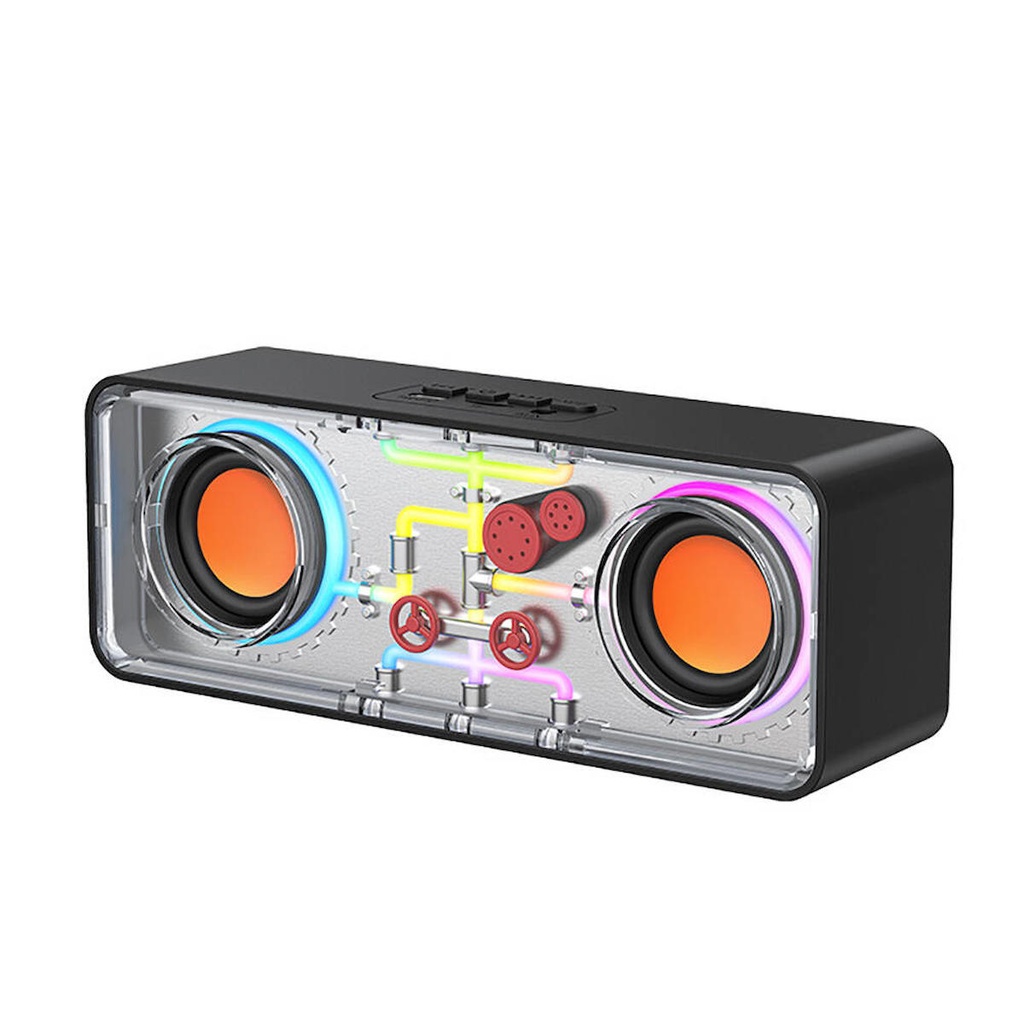 [ZTA98662] Recci RSK-W38 Space Station Serisi RGB Led Işıklı Bluetooth Hoparlör FM Radio Özellikli (Siyah)
