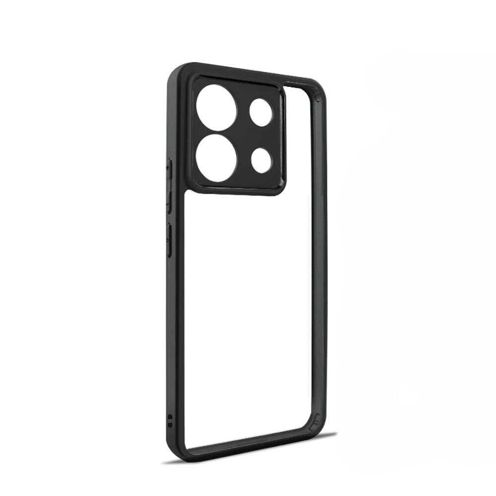 [RNZ-TA98720] Xiaomi Redmi Note 13 Pro 5G Uyumlu Kılıf Kamera Korumalı Şeffaf Arka Yüzey Zore New Roll Kapak