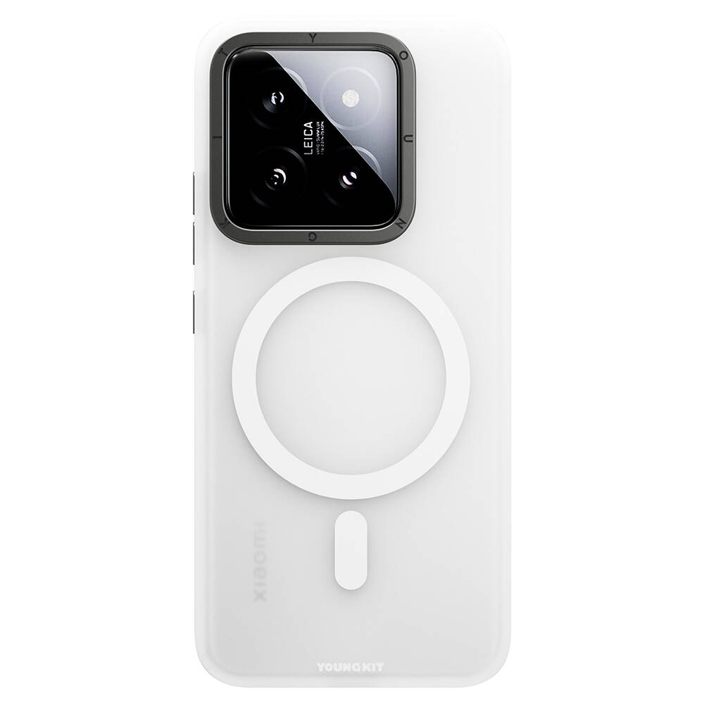 Xiaomi Mi 14 Uyumlu Kılıf M-safe Şarj Özellikli Youngkit Hidden Sand Serisi Kapak