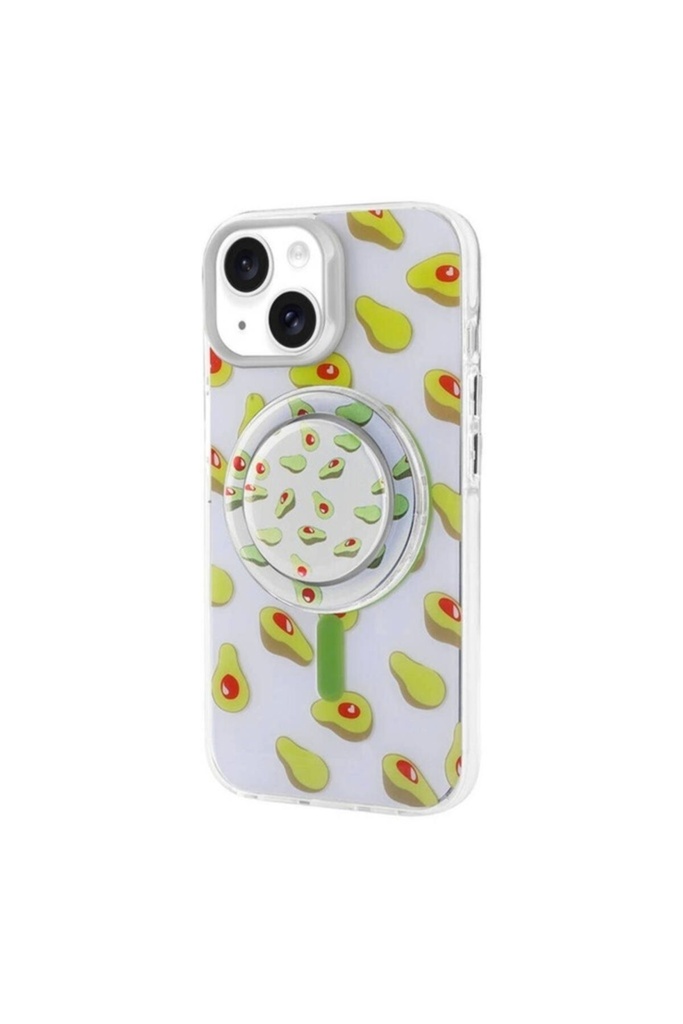 Apple iPhone 15 Uyumlu Kılıf M-safe Şarj Özellikli Tak-Çıkar Pop Soketli Zore Tiktok Kapak