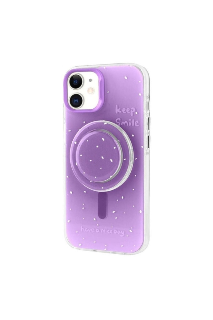 Apple iPhone 11 Uyumlu Kılıf M-safe Şarj Özellikli Tak-Çıkar Pop Soketli Zore Tiktok Kapak