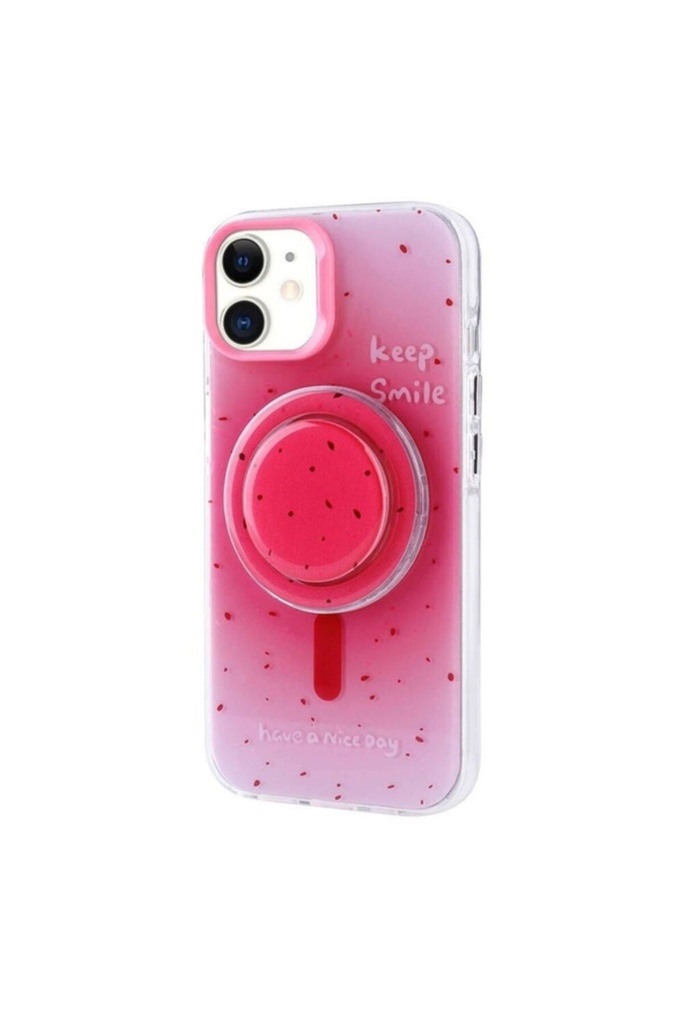 Apple iPhone 11 Uyumlu Kılıf M-safe Şarj Özellikli Tak-Çıkar Pop Soketli Zore Tiktok Kapak