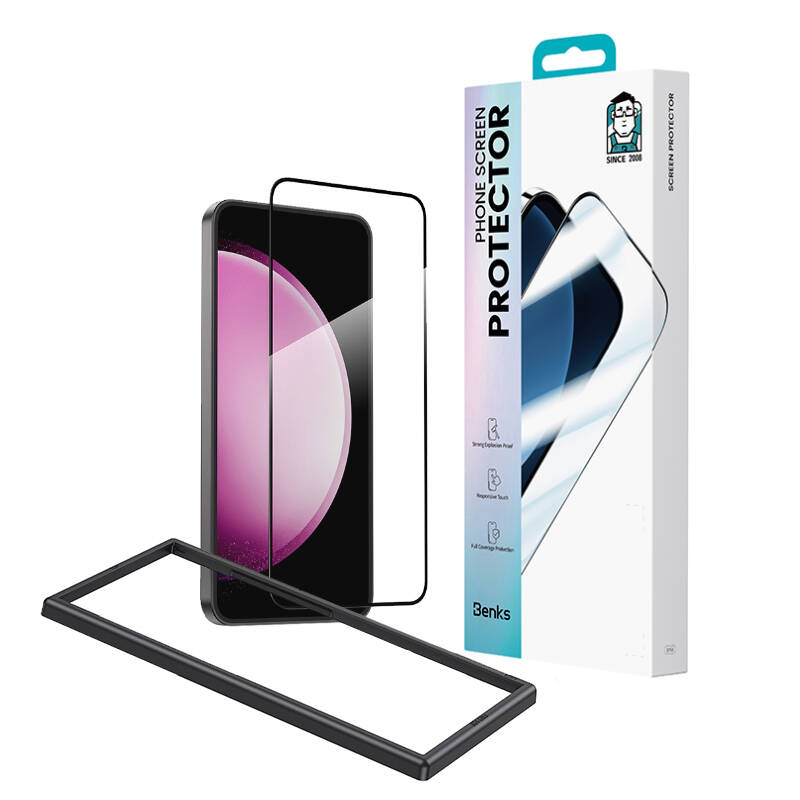[RNZ-TA98862] Samsung Galaxy S24 Plus Uyumlu Benks Ultra Shield 0.3mm Ekran Koruyucu + Kolay Uygulama Aparatlı