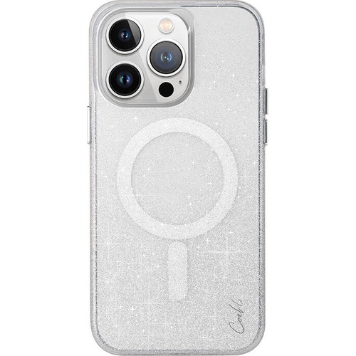 Apple iPhone 15 Pro Uyumlu Kılıf M-safe Şarj Özellikli Simli Arka Yüzey Coehl Lumino Kapak