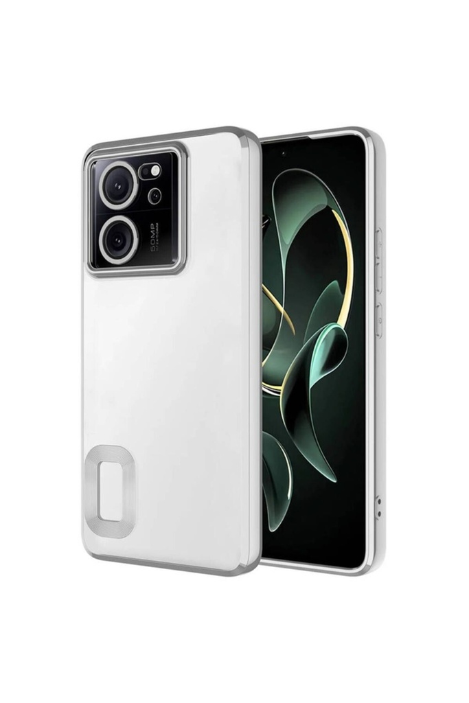 Xiaomi Mi 13T Uyumlu Kılıf Kamera Korumalı Logo Gösteren Zore Omega Kapak