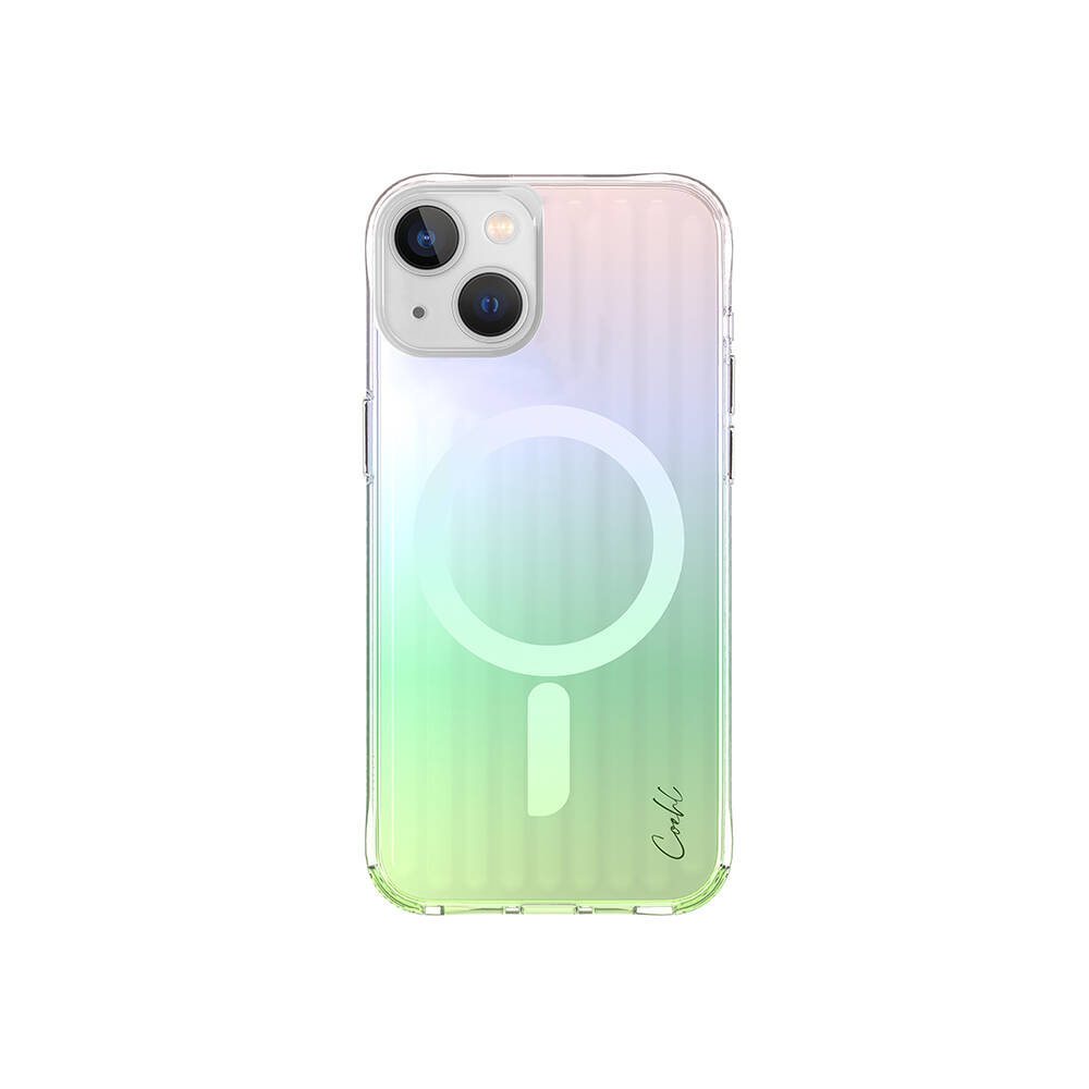 Apple iPhone 15 Uyumlu Kılıf M-safe Şarj Özellikli Parlayan Arka Yüzey Coehl Linear Kapak