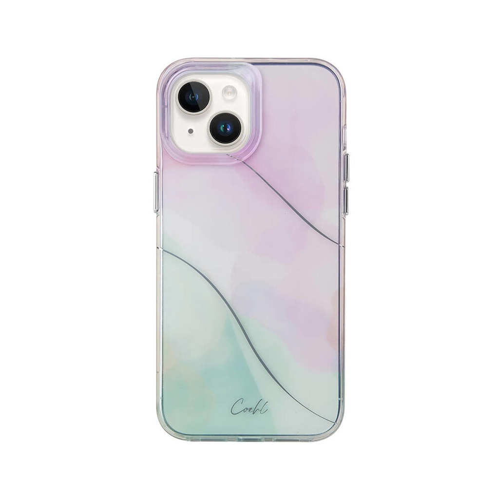 Apple iPhone 14 Uyumlu Kılıf Dalgalı Çizgi Desenli Coehl Palette Kapak