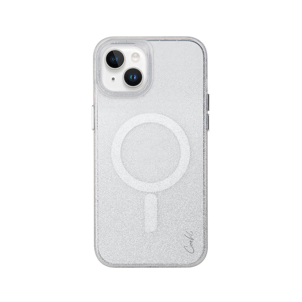Apple iPhone 14 Uyumlu Kılıf M-safe Şarj Özellikli Simli Arka Yüzey Coehl Lumino Kapak