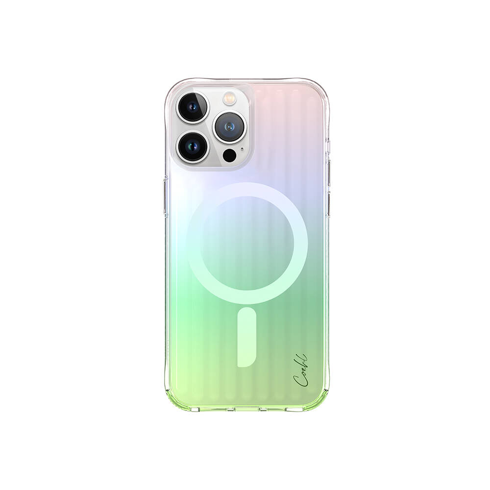 [ZTA98934] Apple iPhone 15 Pro Max Uyumlu Kılıf M-safe Şarj Özellikli Parlayan Arka Yüzey Coehl Linear Kapak