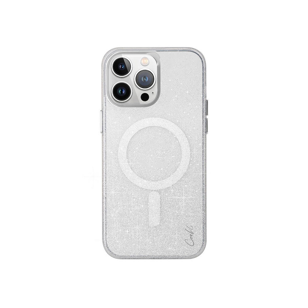 Apple iPhone 15 Pro Max Uyumlu Kılıf M-safe Şarj Özellikli Simli Arka Yüzey Coehl Lumino Kapak