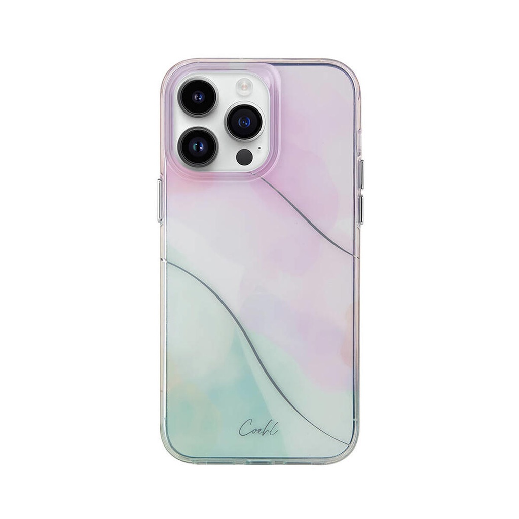 Apple iPhone 14 Pro Uyumlu Kılıf Dalgalı Çizgi Desenli Coehl Palette Kapak