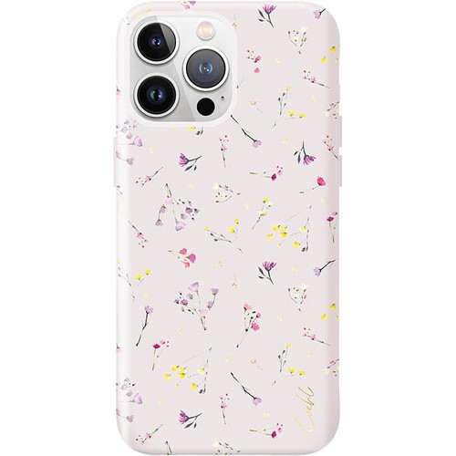 Apple iPhone 15 Pro Max Uyumlu Kılıf Mini Çayır Çiçekleri Desenli Coehl Prairie Kapak