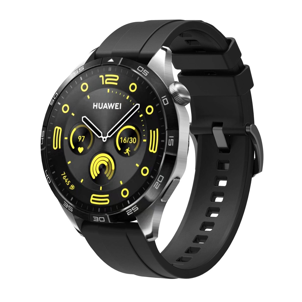 [RNZ-TA99299] Huawei Watch GT 4 41mm Uyumlu Zore KRD-95 22mm Silikon Kordon (Siyah)