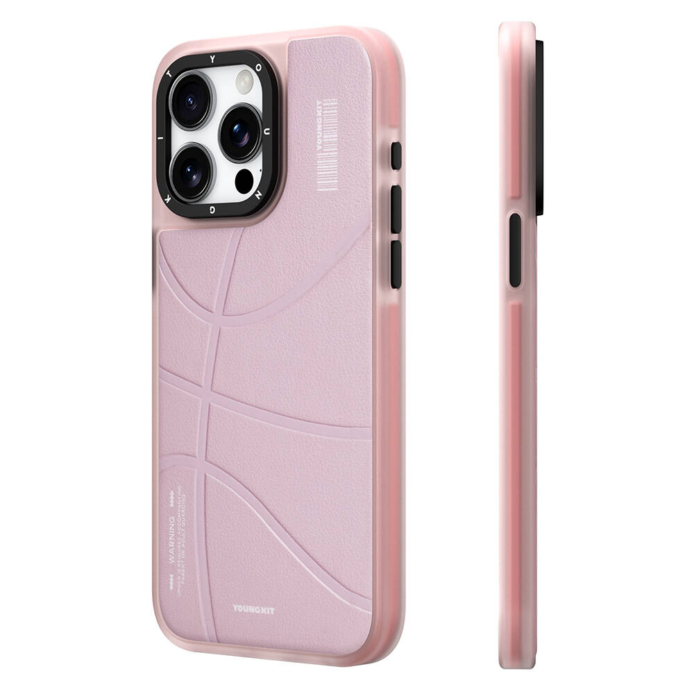 Apple iPhone 15 Pro Max Uyumlu Kılıf M-safe Şarj Özellikli Youngkit Backboard Serisi Leather Kapak
