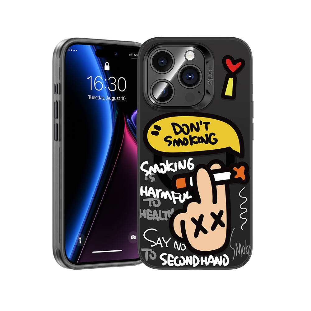 [RNZ-TA99245] Apple iPhone 15 Pro Max Uyumlu Kılıf M-safe Şarj Özellikli Benks No Smoking Kapak