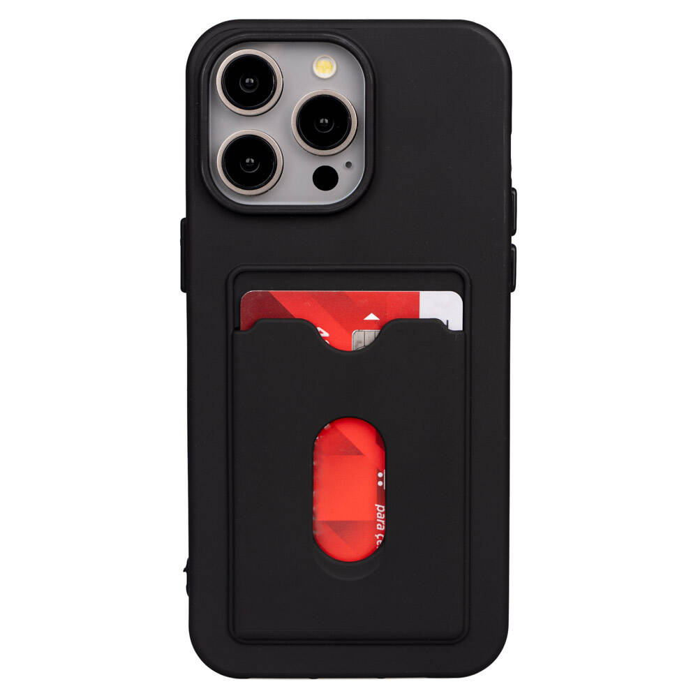 [RNZ-TA99181] Apple iPhone 15 Pro Uyumlu Kılıf Zore Dora Kartlıklı Silikon Kapak