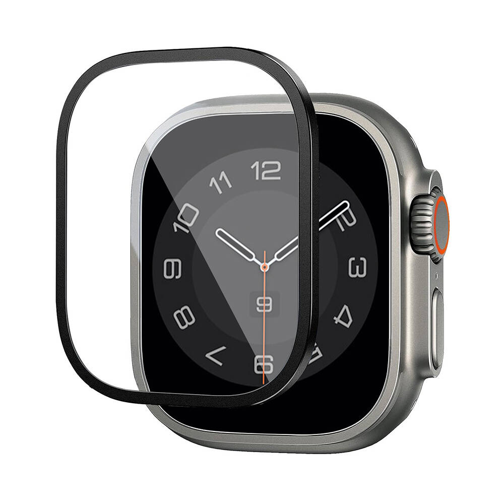 Apple Watch Ultra 49mm Uyumlu Wiwu Wi-JD106 Easy Install Akıllı Saat Temperli Cam Ekran Koruyucu