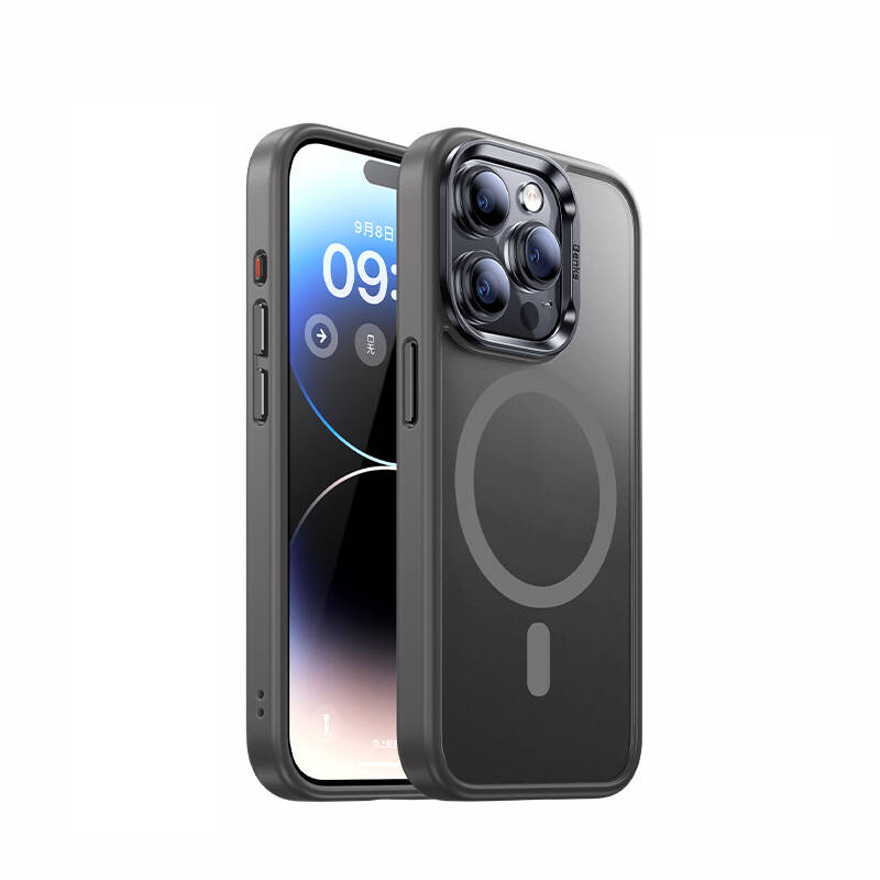 Apple iPhone 15 Pro Max Uyumlu Kılıf M-safe Şarj Özellikli Benks Mist Protective Kapak